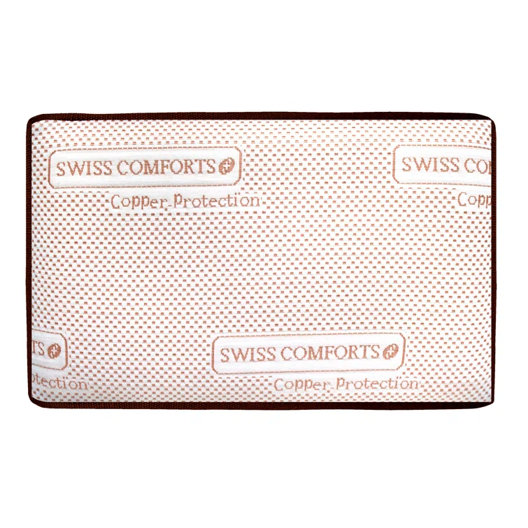 Swiss Comforts Copper Infused Memory Foam Standard  Bed Pillow
