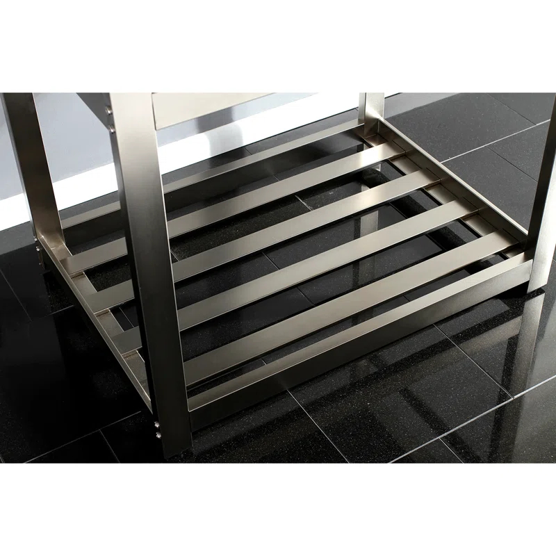 Kingston Brass Kingston Brass Kingston Commercial 31-Inch Stainless Steel Console Sink with Steel Base (8-Inch, 3-Hole)