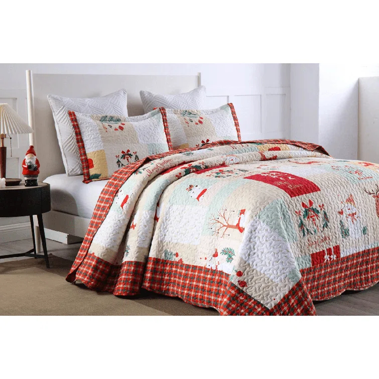 MarCielo Marcielo Lightweight All Season Reversible Comforter Quilt Set with Shams