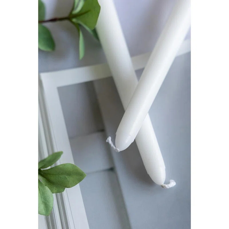 A&B Home Unscented Soy Wax Taper Candles - Set of 30 (Set of 30)