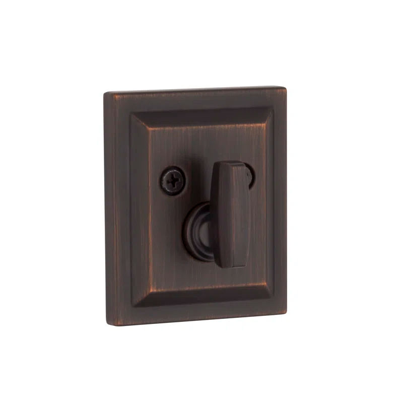 Baldwin 380SLB11PSMTCPRCAL Torrey Pines 380 Rectangular Low Profile Single Cylinder Deadbolt with SmartKey
