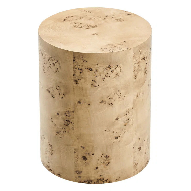 Modway Modway Cosmos 16" Round Burl Wood Side Table