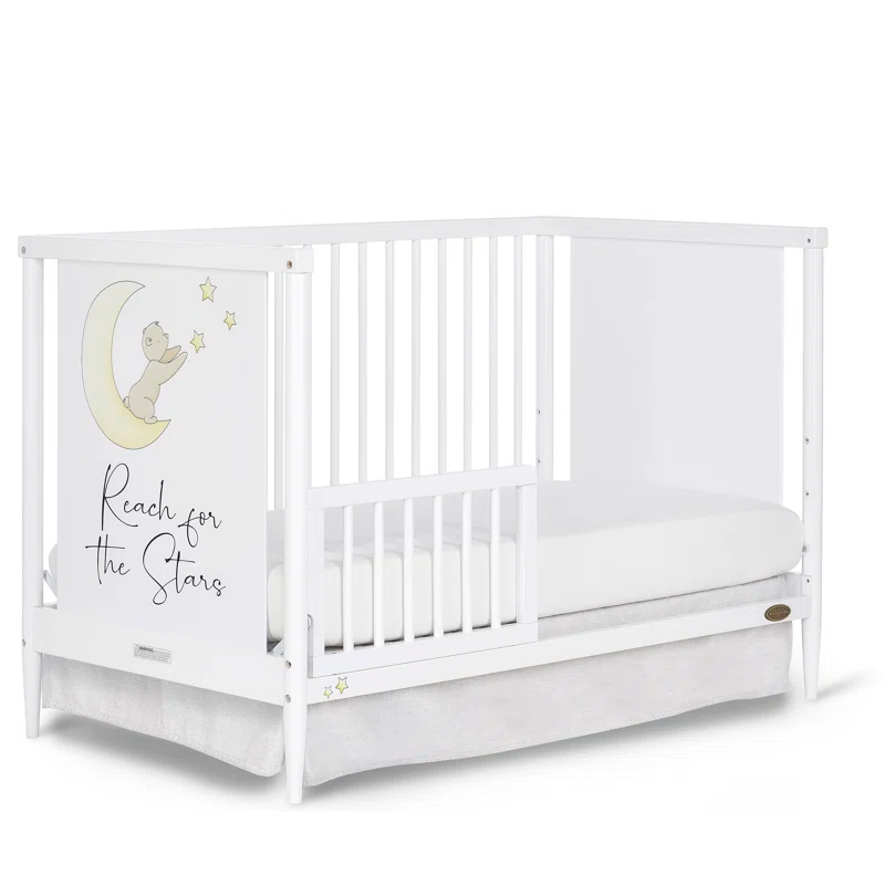Dream On Me Moon Bear Reaching for the Stars 4-in-1 Convertible Crib