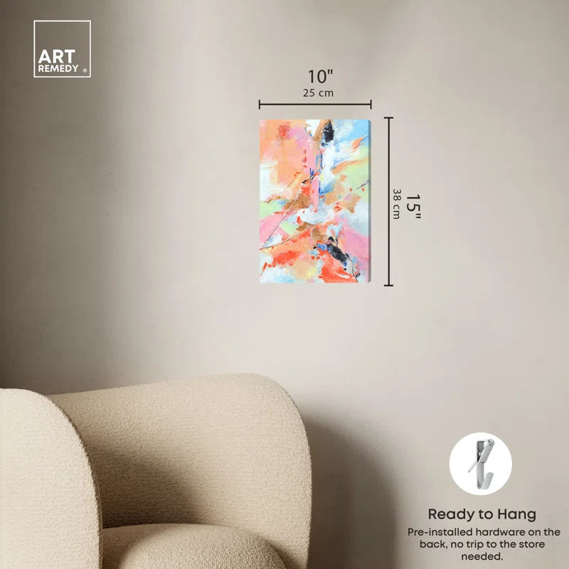 Art Remedy Colorful Fog Boho Abstract Wall Art by Art Remedy