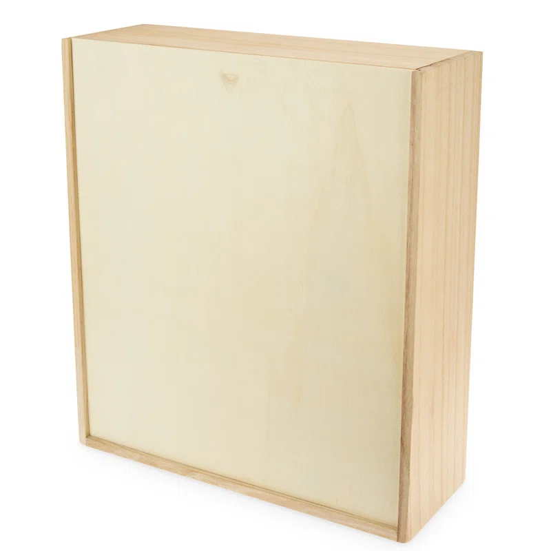 Twine 3-Bottle Wood Wine Box