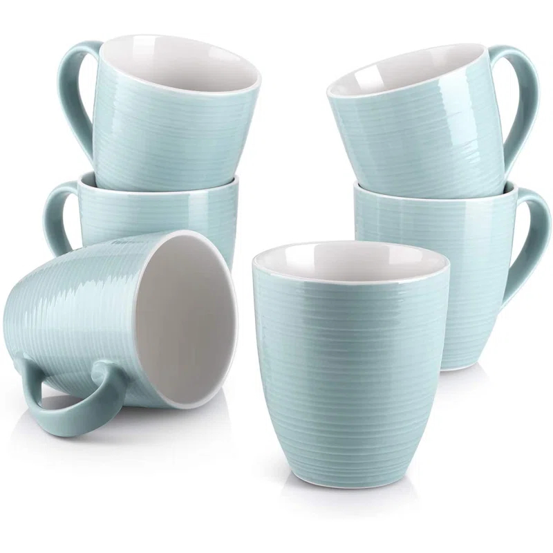 DOWAN DOWAN Ceramic Coffee Mug (Set of 6)