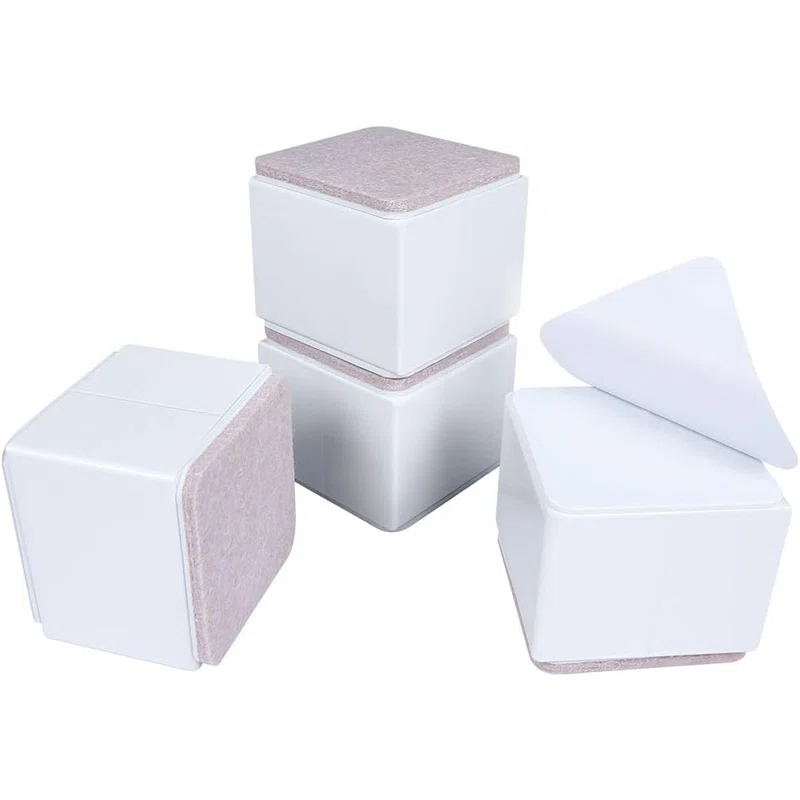 MAXAYA Bed And Furniture Risers, Heavy Square Chair So...