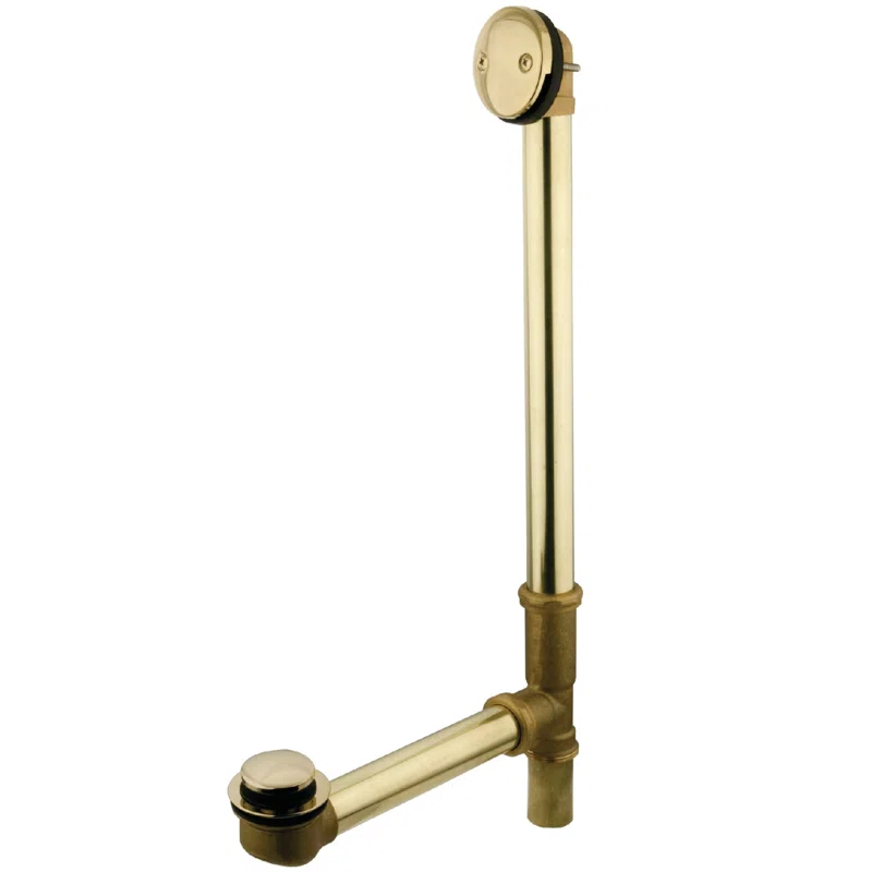 Kingston Brass Made To Match 23-Inch Brass Toe Touch Tub Waste and Overflow