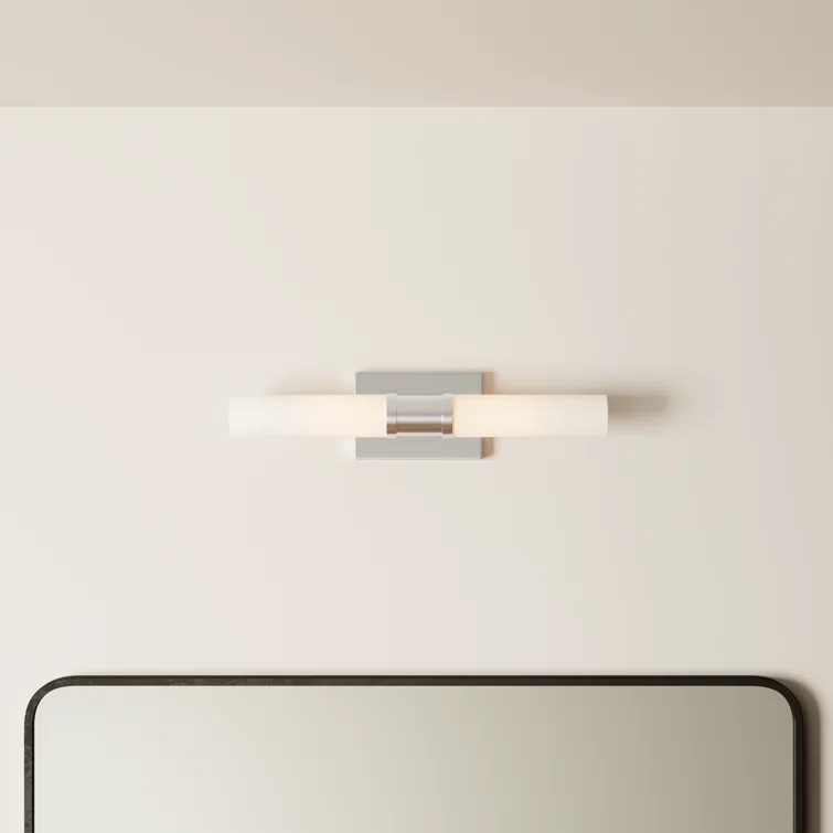 Evelien 2 Light Frosted Dimmable Vanity Light