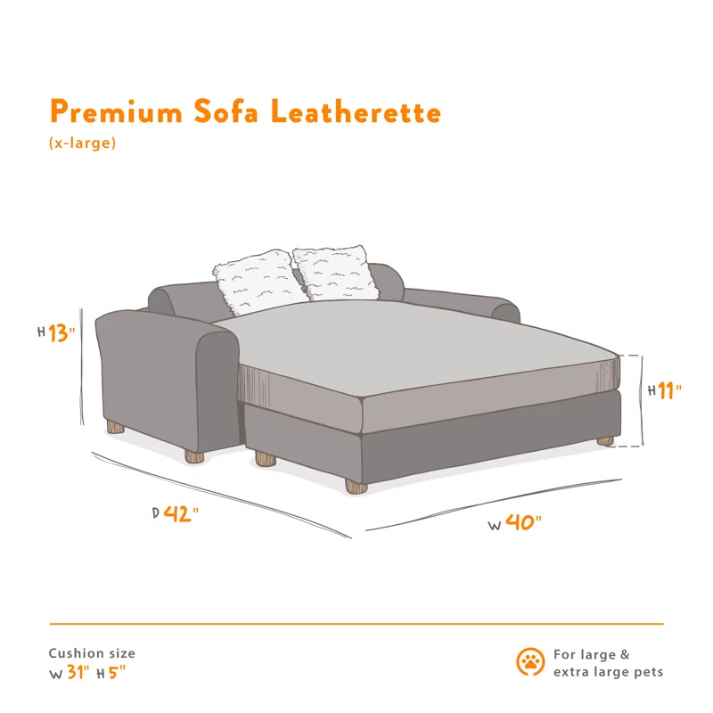 Tucker Murphy Pet™ Kayenta Premium Dog Sofa