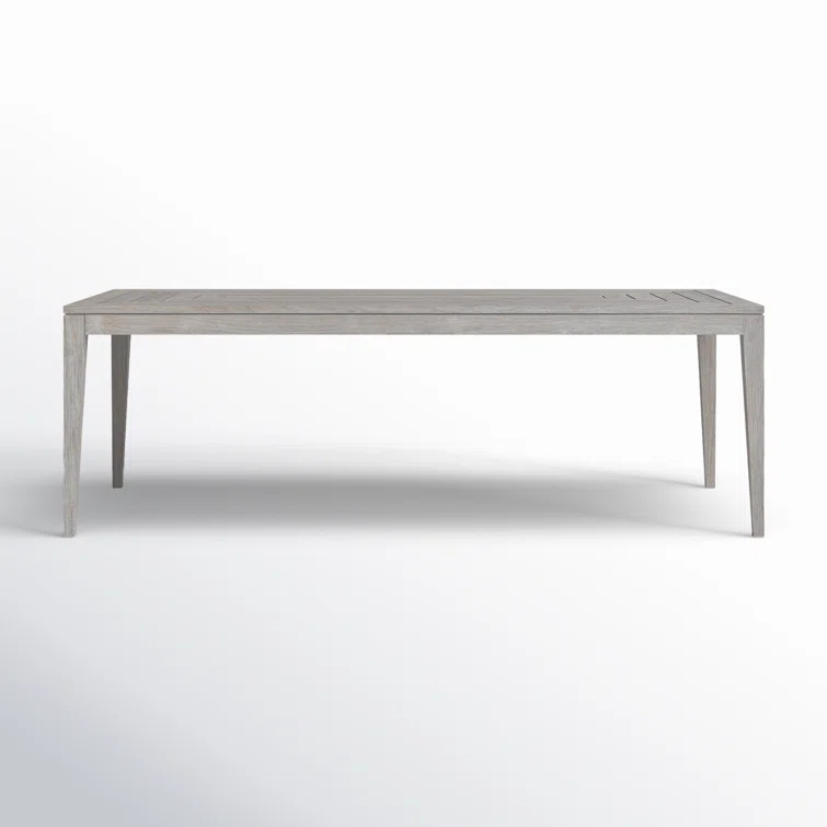 La Jolla Gray Teak Rectangular Formal Dining Table