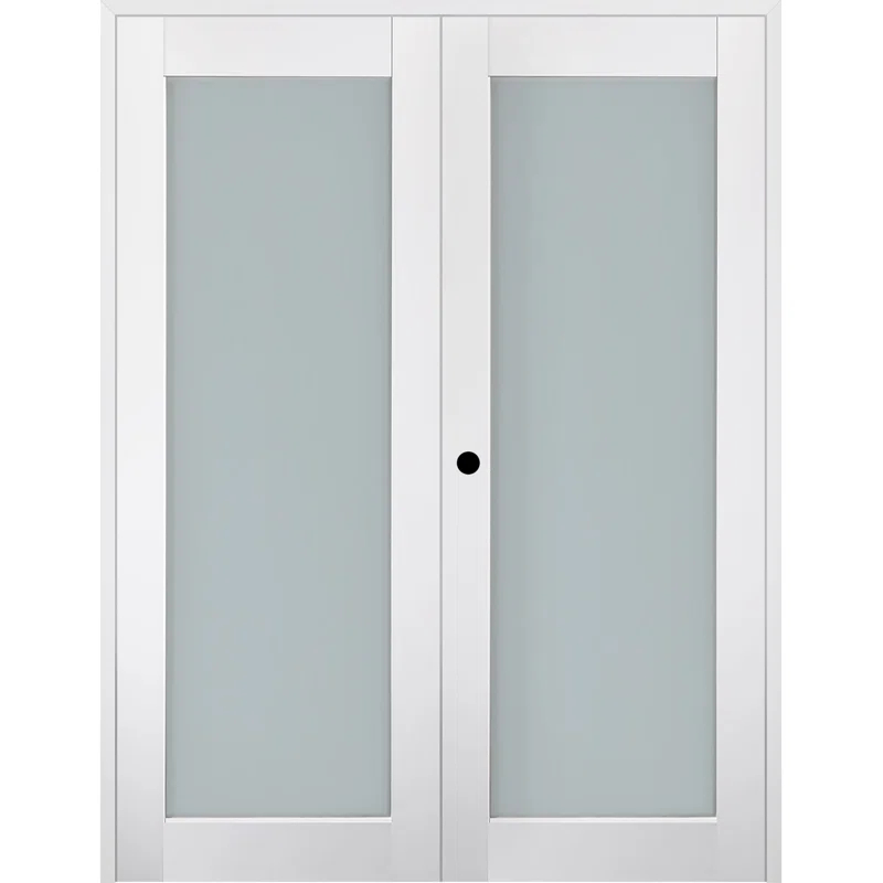 Belldinni Smart Pro 207 Solid Manufactured Wood and Glass Paneled French Door