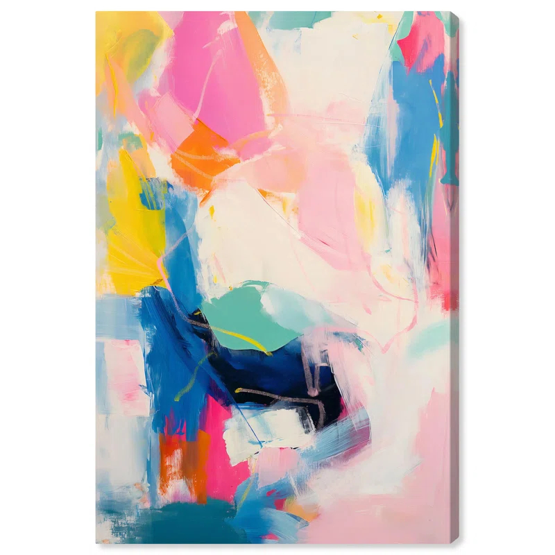 Art Remedy Colorburst Melody Canvas Modern Color Abstract by Art Remedy
