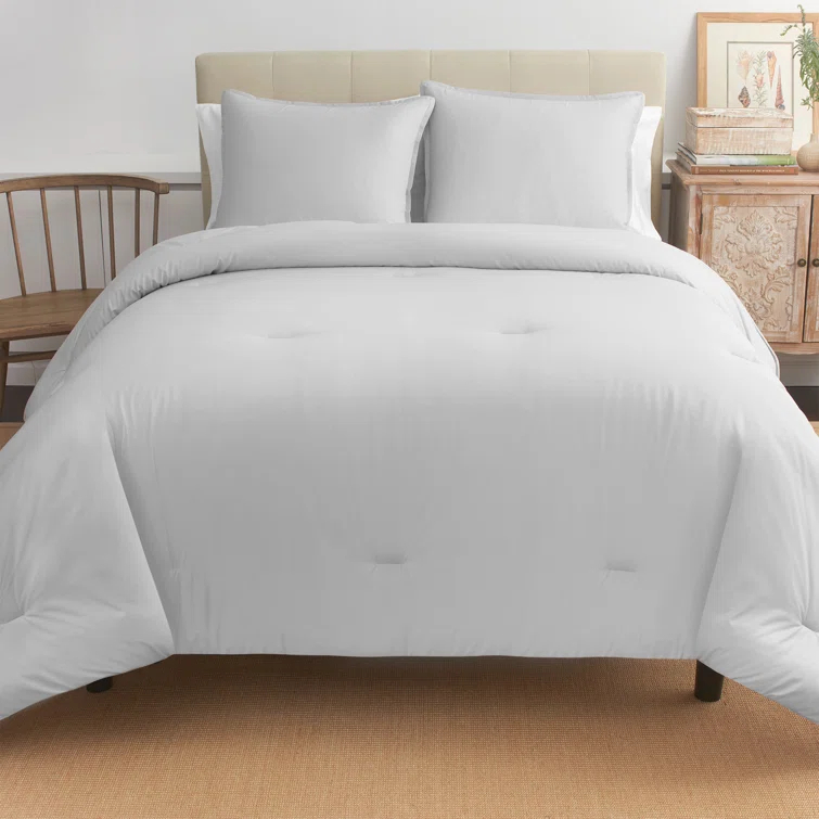 Boutique Living Reversible Percale Cotton Comforter Set