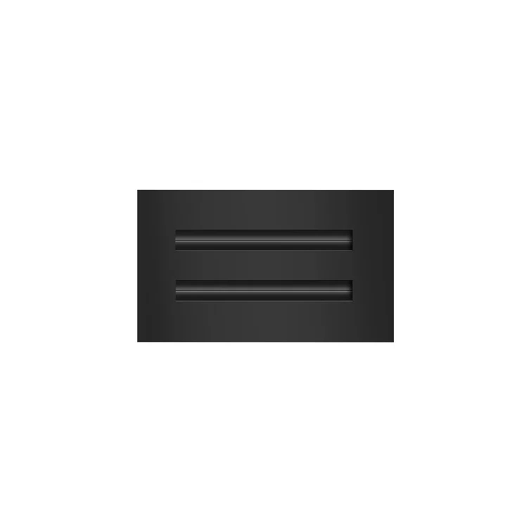 Texas Buildmart BUILDMART - 8x4 Black Modern AC Vent Cover - Standard Linear Slot Diffuser - Register Grille