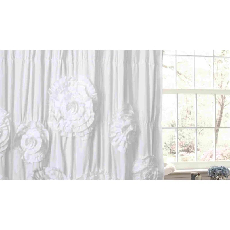 Synthetic Semi Sheer Single Curtain Panel Panel