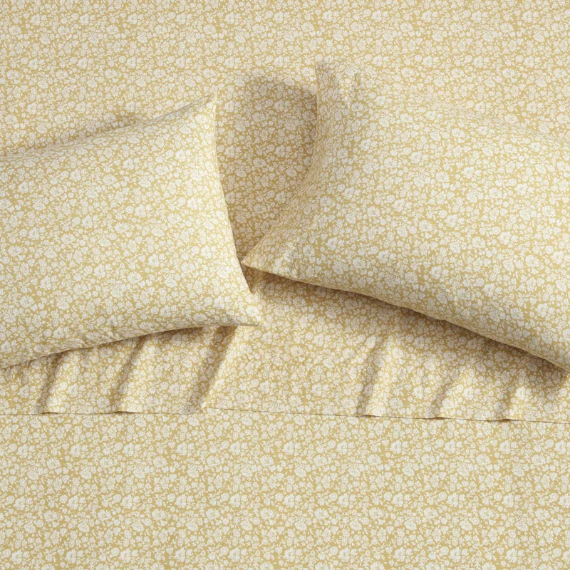 Laura Ashley Laura Ashley Printed Cotton Percale Sheet Set