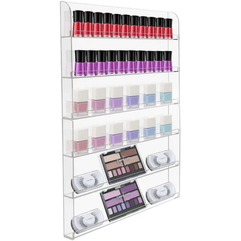 Sorbus Sorbus 6-Tier Acrylic Nail Polish Wall Rack Display