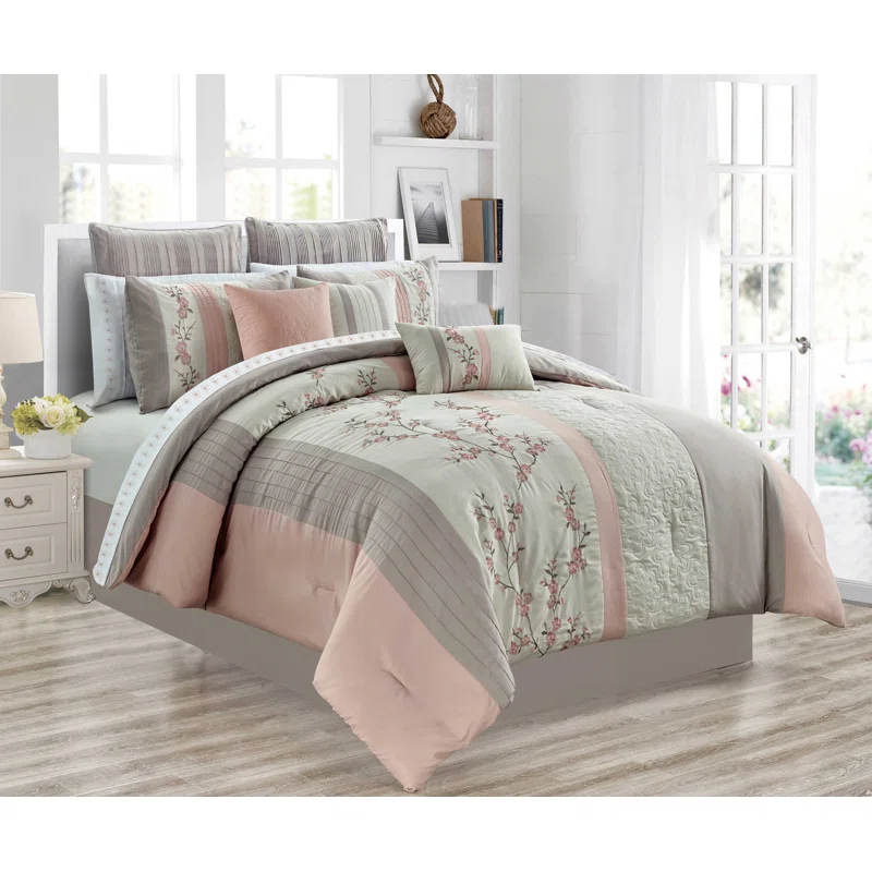 Safdie & Co. Inc. Floral Comforter Set