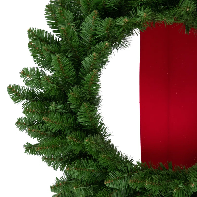 Northlight Seasonal Wreaths on Red Ribbon Hanging Christmas Decoration