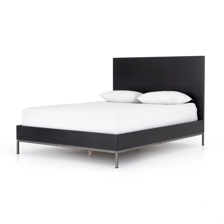 Joss & Main Loki Iron, Solid Wood Platform Bed
