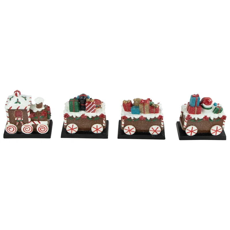 Gingerbread Train Christmas Stocking Holders