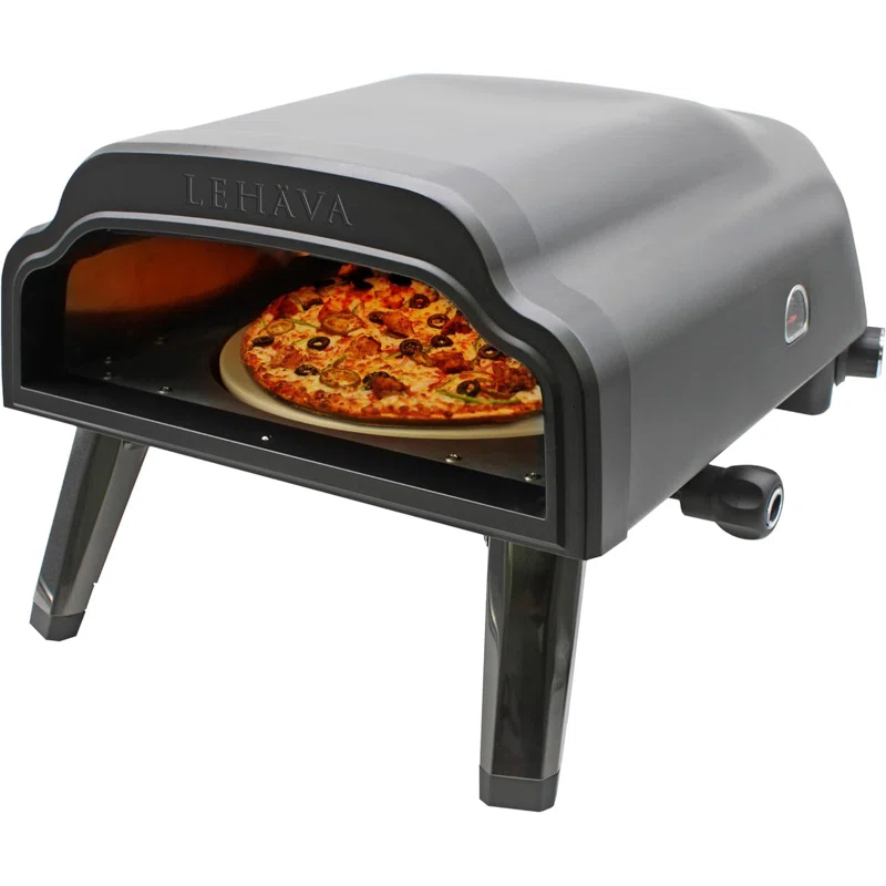 Flame King Flame King LEHAVA 14-inch Portable Outdoor Propane Pizza Oven for Camping and Outdoor Cooking