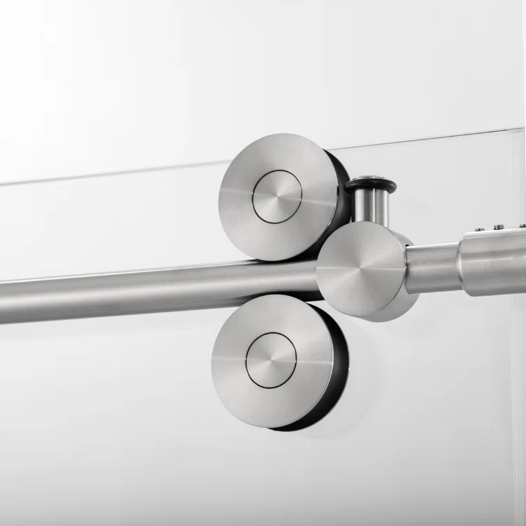 Vinnova 48-52” W x 78” H Sliding Frameless Shower Door 312052-SS-BN