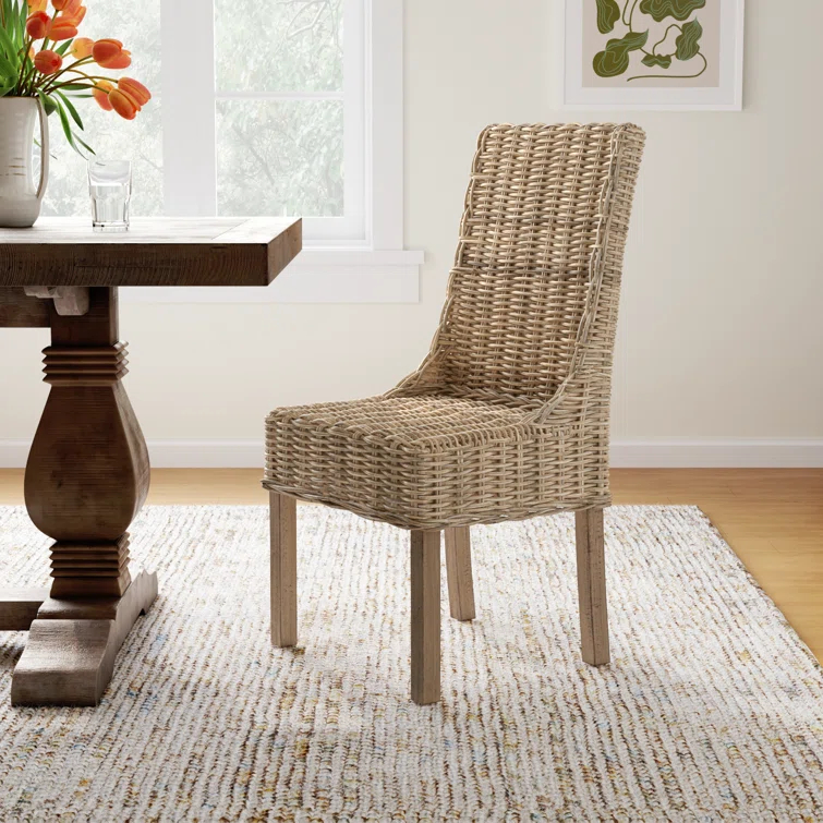 Armine Wicker Side Chair (Set of 2)