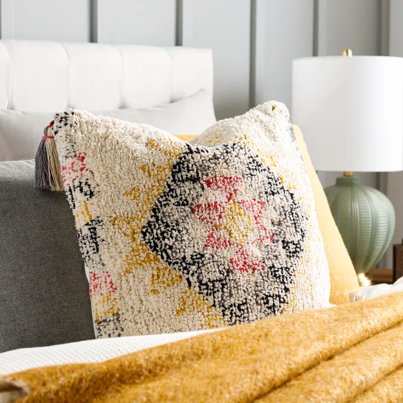 Livabliss Tassels Down Throw Pillow