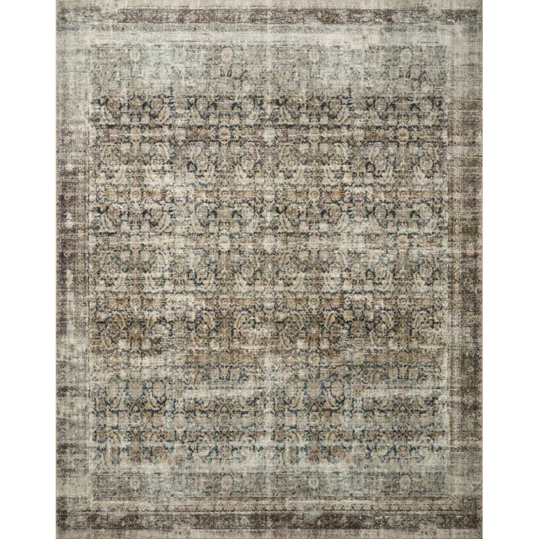 Amber Lewis x Loloi Amber Lewis x Loloi Morgan Navy / Sand Area Rug feat. CloudPile