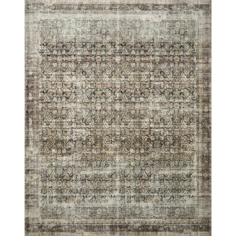 Amber Lewis x Loloi Morgan Navy / Sand Area Rug feat. CloudPile