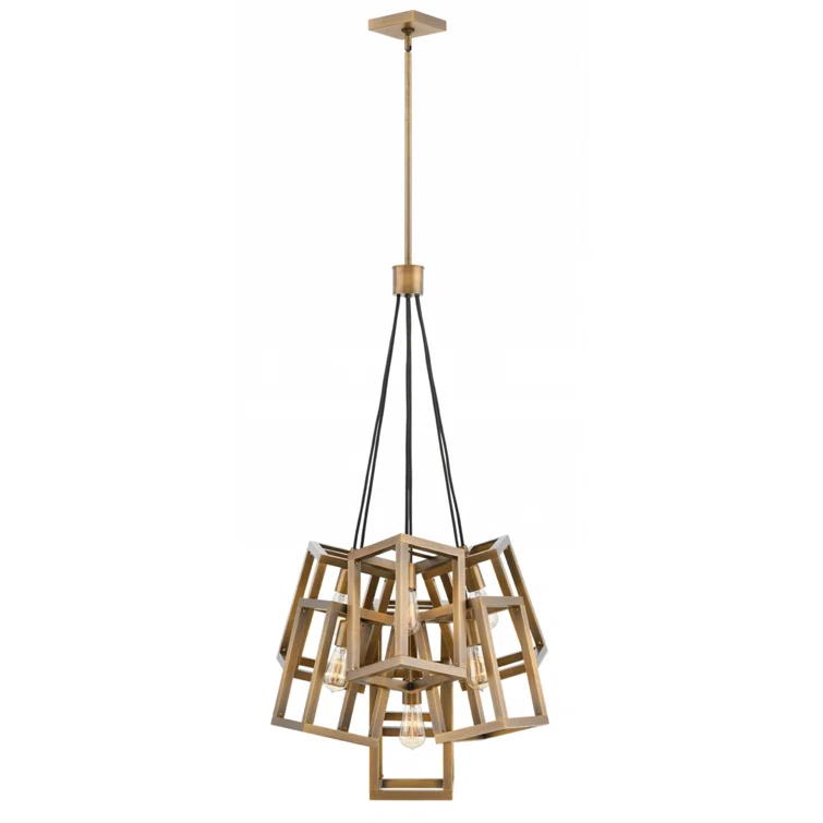 Fredrick Ramond Fr42448pni 7 Light Large Foyer Multi Light Pendant From The Ensemble