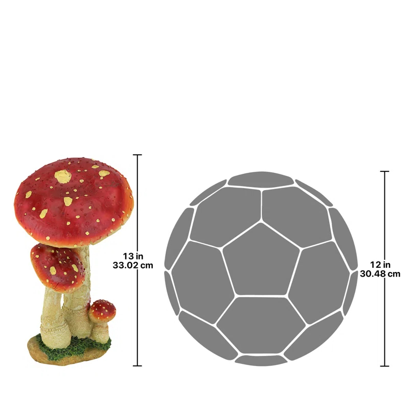 Design Toscano Mystic Forest Red Mushroom Statue