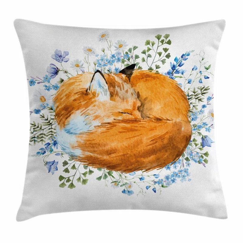 Ambesonne Fox Reversible Pillow Cover
