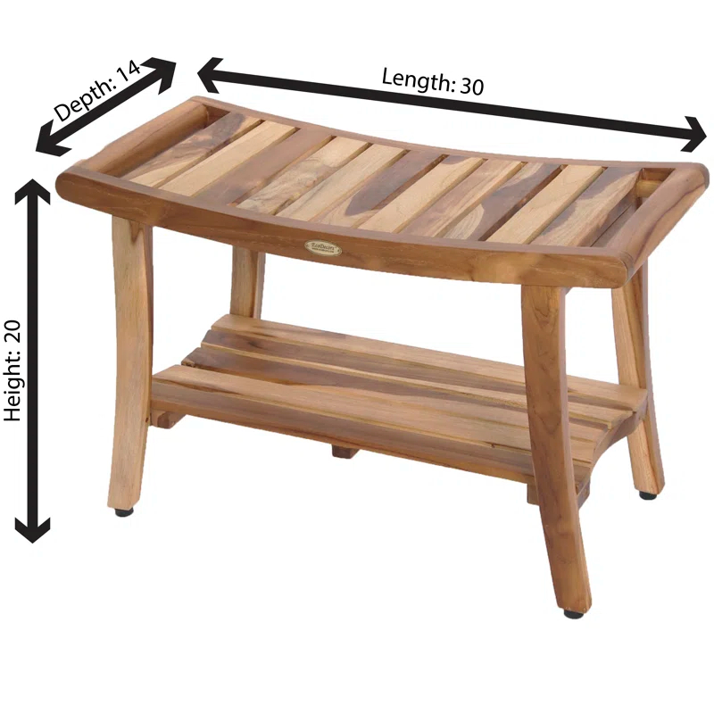 Harmony Teak Shower Bench, DecoTeak, Teak Shower Bench, Teak Shower Stool, Teak Bench Shower, Teak Wood Shower Bench, Teak Shower Seat, Wooden Shower Bench, Teak Shower Chair