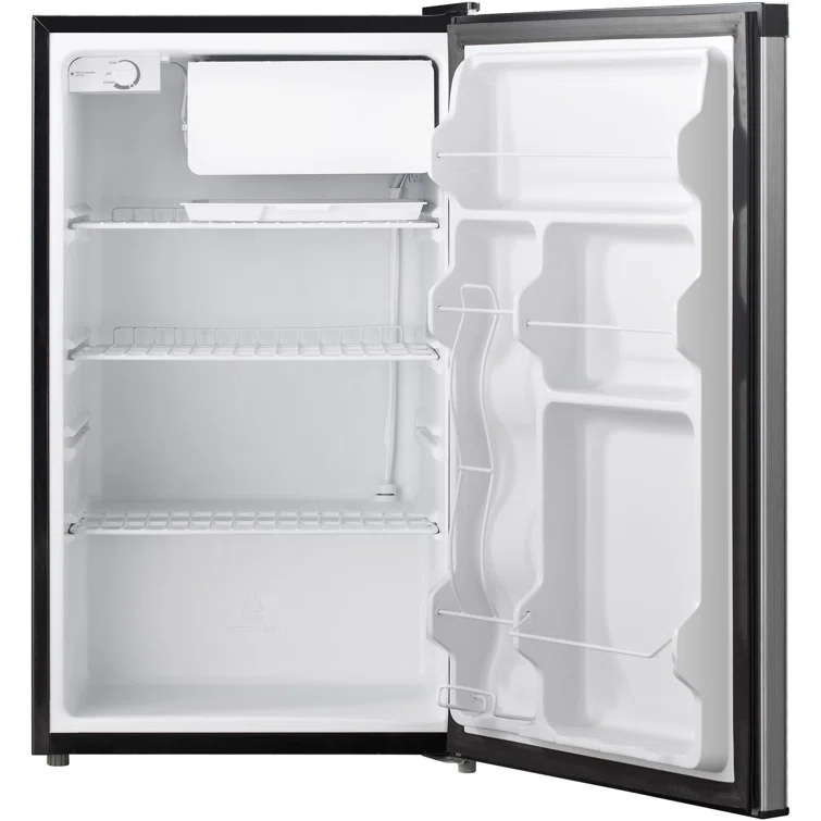 Keystone 4.4 cu. ft. Compact Freestanding Drink and Snack Mini Fridge with Freezer in White