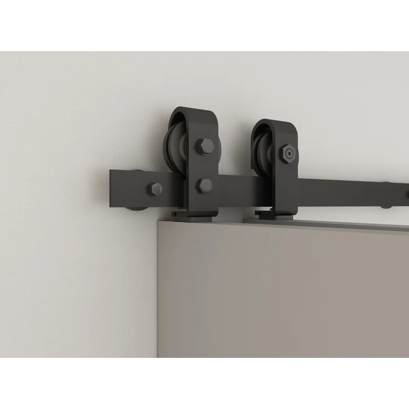 Calhome 2 Panel Shaker Pine Wood Bi-Fold Door with Sliding Barn Door Hardware Kit