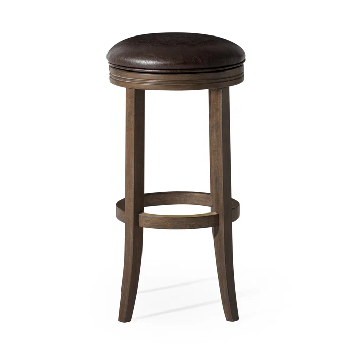 Maven Lane Maven Lane Eva Stool with Vegan Leather Upholstery