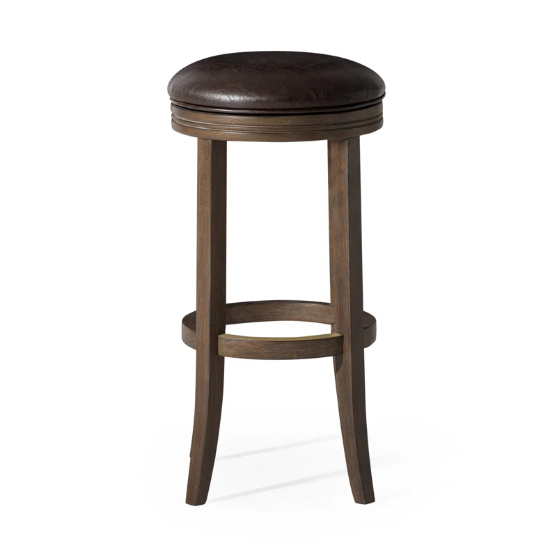 Maven Lane Maven Lane Eva Stool with Vegan Leather Upholstery