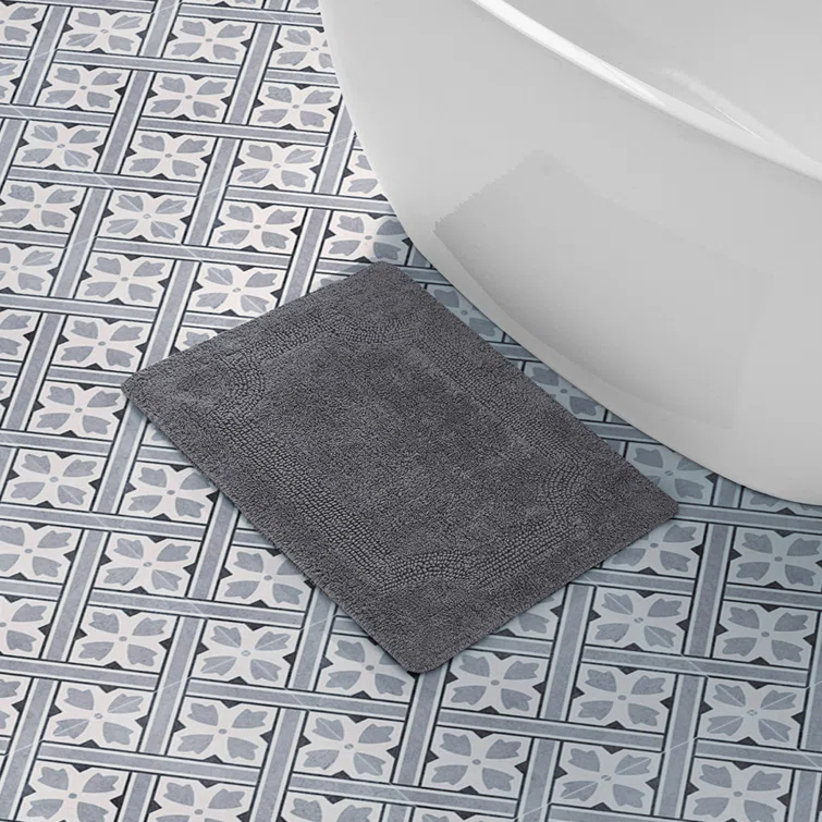 Laura Ashley Reversible Cotton Bath Rug & Reviews | Wayfair