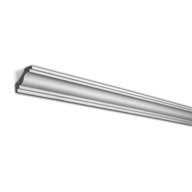 Plastic 2'' W x 96'' L Wall Base in Primed White (Set of 9)