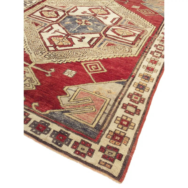 Pasargad One-of-a-Kind 4'1" X 5'9" 1940s Wool Area Rug in