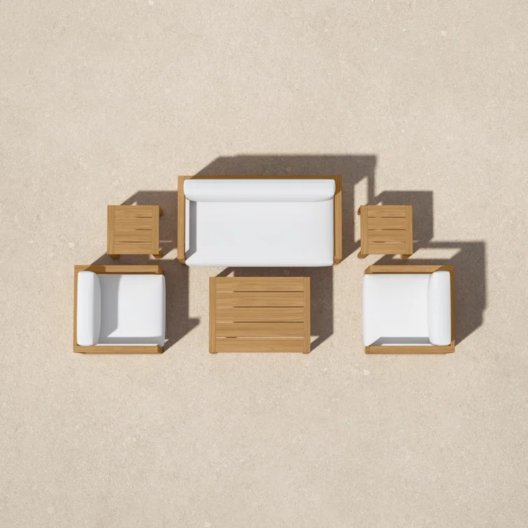 Cambridge 6 Piece Outdoor Patio Teak Set