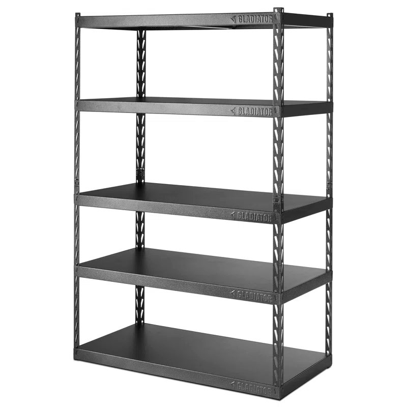 Gladiator® 48" Wide EZ Connect Rack With Five Deep Shelves