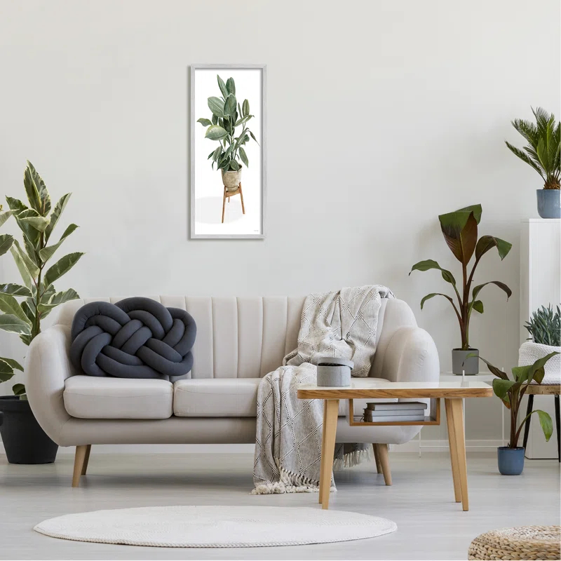 Stupell Industries " Lush Green Potted House Plant Round Leaves " by Cindy Jacobs