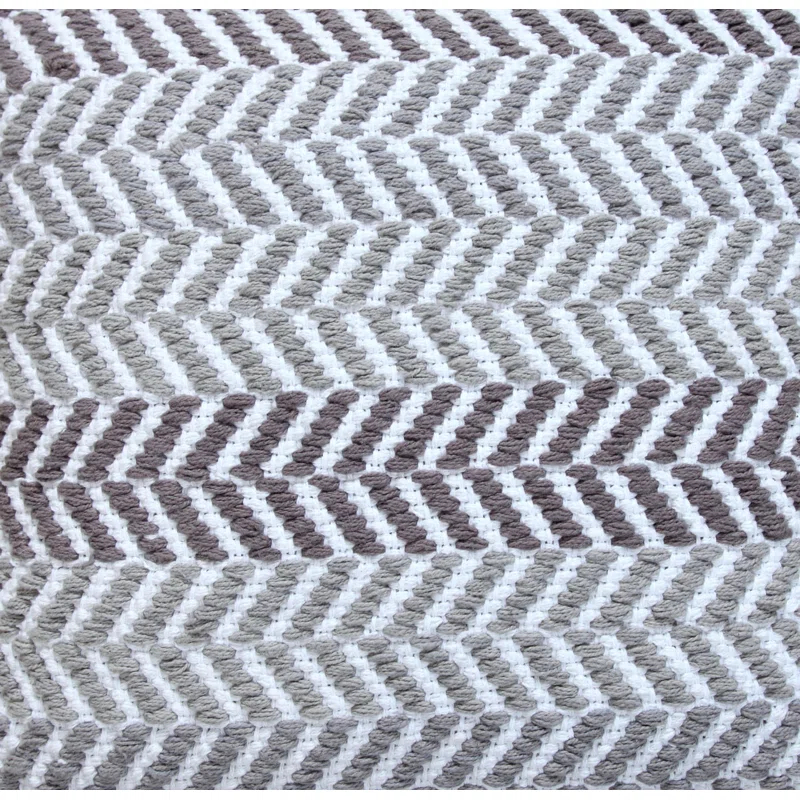 AANNY Chevron Cotton Throw Pillow