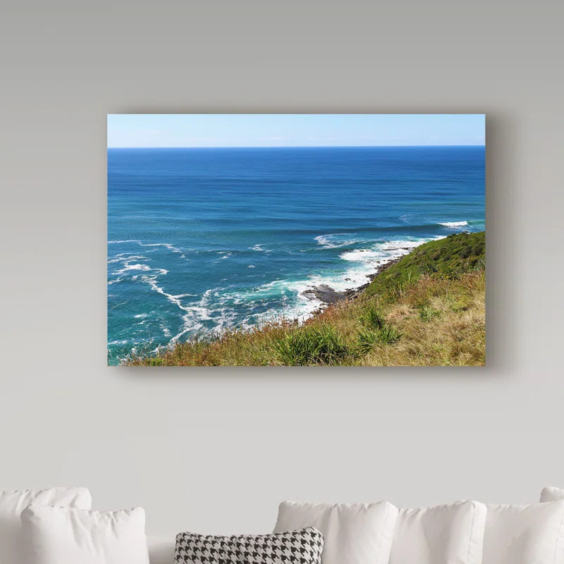 Trademark Fine Art Incredi " Blue Waves Ocean " by Incredi
