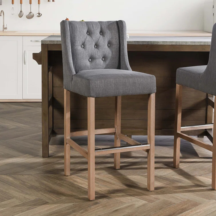 Kelly Clarkson Home Avah Upholstered Bar & Counter Stool