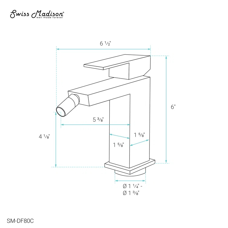 Swiss Madison Concorde Bidet Faucet SM-DF80C